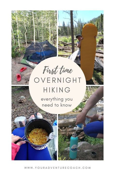 How To Pack Backpacking Hiking, Overnight Hiking Packing List, Overnight Hike Packing List, Overnight Backpacking List, Backpacking List Packing Guide, Backpack Checklist, Hiking Trip Packing List, Overnight Hiking, Camping Inspo