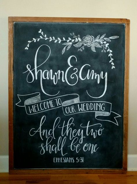 Welcome to our wedding chalkboard, Wedding chalkboard,  hand lettering, wedding chalk art. Chalk art by Caroline's Lettering Co.  March 2017 Thank You Chalkboard Sign Chalk Art, Welcome To Our Wedding Chalkboard Sign, Wedding Chalkboard Signs Reception, Wedding Art Ideas, Wedding Chalk Board, Wedding Chalkboard Art, Wedding Chalkboard Ideas, Welcome To Wedding Sign, Wedding Chalk Art