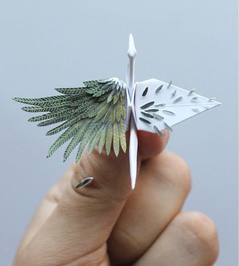 I Folded And Decorated An Origami Crane Every Day, For 1000 Days Origami Návody, Dragon Origami, 1000 Paper Cranes, 1000 Cranes, Origami Star Box, Diy Star, Tutorial Origami, Origami Cranes, Origami Dragon