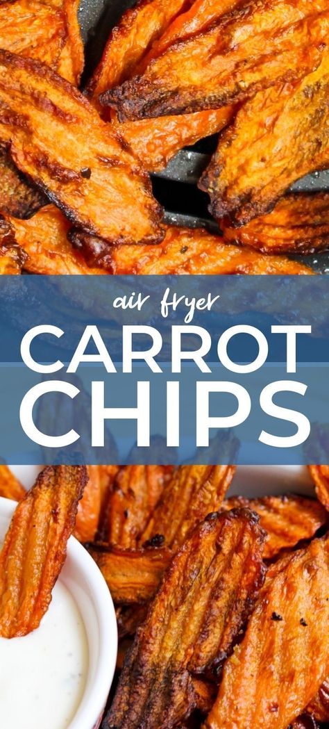 Carrot Chips, Air Fryer Recipes Snacks, Recipes Air Fryer, Air Fried Food, Air Fryer Oven Recipes, Air Fyer Recipes, Air Fry Recipes, Air Frier Recipes, Ranch Dip