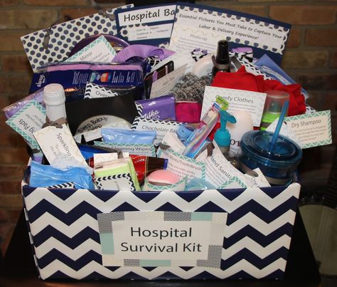 Hospital survival kit for a new Mom. Description from pinterest.com. I searched for this on bing.com/images Survival Kits, Hospital Survival Kit, Mommy Survival Kit, Hospital Gifts, Shower Bebe, Princess Baby, Baby Diy, Gifts For New Parents, Mom Gifts