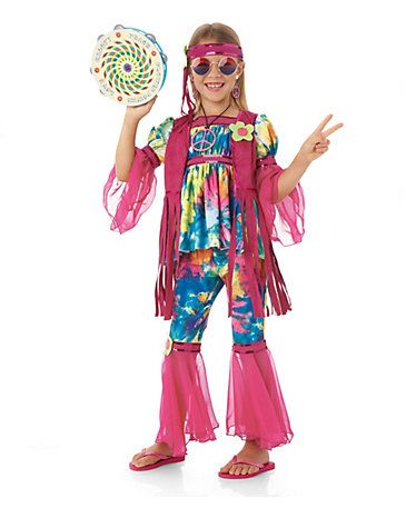 hippie chick girls costume Hippies, 70s Girl Costume, Diy Hippie Costume, 70s Halloween Costume, 70's Costume, Chick Outfit, 70s Girl, 70s Costume, Hippie Halloween