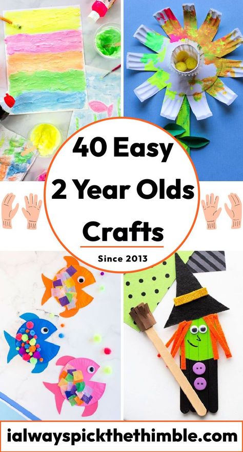 Arts And Crafts Two Year Old, 3 Activities Year Old, Art Projects For Two Year Olds, Crafts Two Year Old, Craft Ideas For Three Year Olds, Two Year Old Craft Ideas, Art With Preschoolers, 2 Year Preschool Crafts, Kids Activities Ages 2-4