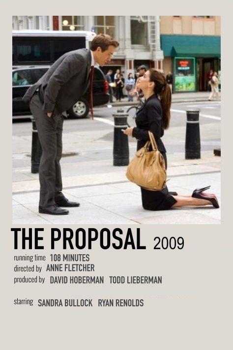 the proposal minimalist vintage movie poster The Proposal Movie, Tabel Periodik, Quote Movie, Romcom Movies, Film Polaroid, Movies To Watch Teenagers, Filmy Vintage, Bon Film, Movie Card