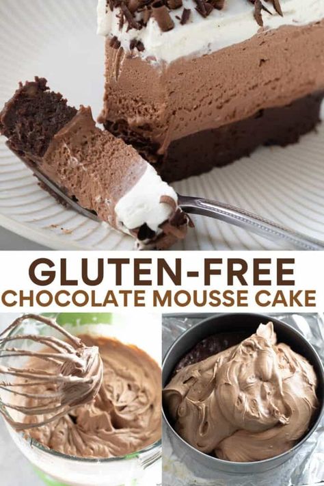 Gluten Free Decadent Desserts, Greek Desserts Easy Gluten Free, Gluten Dessert Recipes, Small Gluten Free Desserts, Chocolate Mousse Cake Gluten Free, Healthier Birthday Desserts, Valentines Dessert Gluten Free, Gluten Free Desserts Without Flour, Cream Cheese Recipes Gluten Free