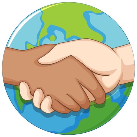 Free vector holding hands on earth globe... | Free Vector #Freepik #freevector #girl-drawing #handshake #cartoon-drawing #holding Hand Holding Earth Drawing, Holding Earth Drawing, Earth With Hands, Handshake Drawing, Hand Holding Drawing, Hands Holding The World, Globe Background, Holding Hands Drawing, People Holding Hands