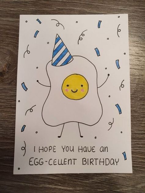 Easy Birthday Cards For Friends, Hbd Card Design, Letters Of Love Cards For Kids, Easy Happy Birthday Cards, Easy Birthday Cards Diy Simple, Happy Birthday Zeichnungen, Bday Cards For Best Friend, Birthday Drawing Ideas Easy, Cute Homemade Birthday Cards