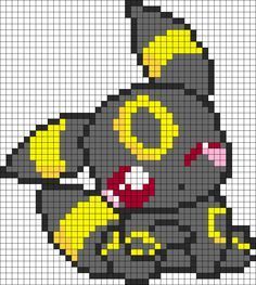 Pokemon Adorable Umbreon bead pattern Umbreon Cross Stitch, Pokemon Pearl Beads Pattern, Pokemon Perler Beads Patterns, Umbreon Perler, Pikachu Perler Bead Pattern, Perler Bead Patterns Pokemon, Stitch Perler Bead Pattern, Pokémon Perler Beads, Kawaii Perler Bead Patterns