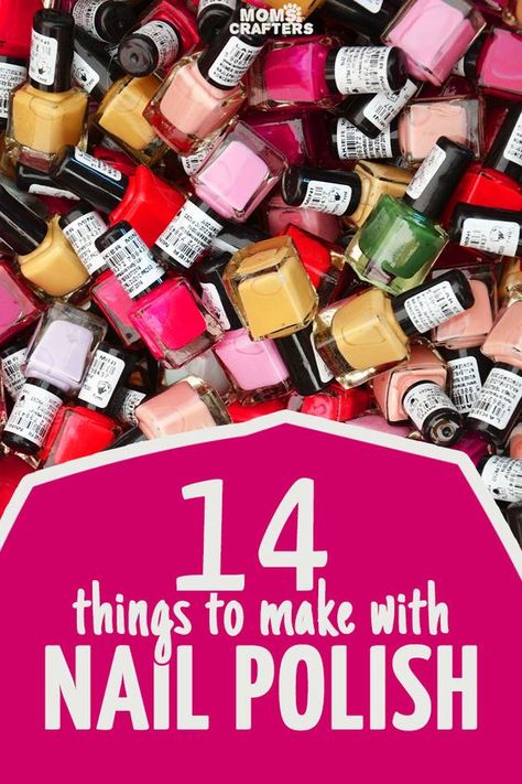 Polish Crafts, Nail Polish Crafts, Quick And Easy Crafts, Decor Ikea, Things To Make, Cool Things, Camping Ideas, Easy Diy Crafts, Crafts For Teens