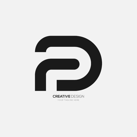 Vector letter p d or d p unique shape li... | Premium Vector #Freepik #vector #marketing-logo P A Logo Design, Letter P Logo Design Creative, P Monogram Logo, Gw Logo, P D Logo, Letter P Logo Design, P Letter Logo, D Logo Design, Pr Logo