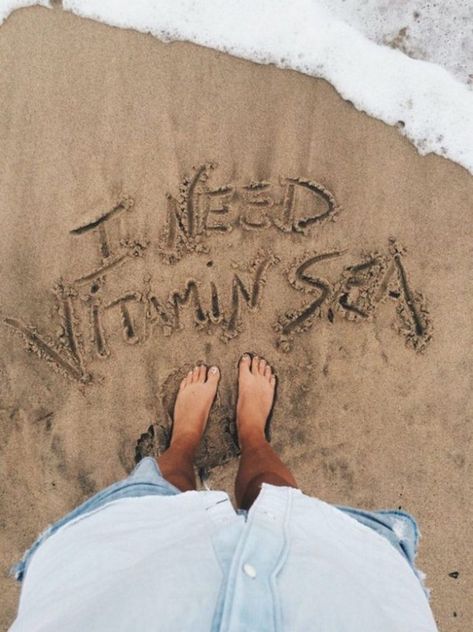 Vitamin Sea Quotes, Beach Foto, I Need Vitamin Sea, Travel Picture Ideas, Photography Genres, Beach Photography Poses, Foto Tips, Vitamin Sea, Foto Poses