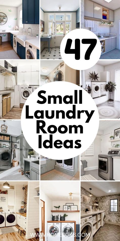 Discover 47 space-saving small laundry room ideas to maximize efficiency. Explore clever storage solutions, compact layouts, and stylish designs perfect for enhancing your laundry space. Transform your laundry room with these inspiring ideas. Home Renovation Laundry Room, Updated Laundry Room Small Spaces, Small Laundry Room Design With Stackable Washer And Dryer, Stacked Washer Dryer Laundry Room Small Layout, Laundry Corner Small Spaces, Laundry Playroom Combo, Shelves In Laundry Room Small Spaces, Laundry Room Shelves Top Loader, Laundry Room Design With Stackable