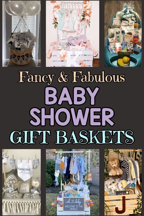 Baby Girl Shower Gifts Basket Unique, Creative Baby Shower Gifts For Girls, Wooden Basket Baby Shower Gift, Baby Shower Gifts For Girls Creative, Baby Girl Shower Basket, Unique Baby Shower Gifts Girl, Baby Clothes Basket Gift, Diaper Basket Ideas, Baby Book Baskets Shower Gifts