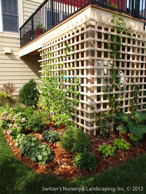 Under Deck Patio, Under Deck Landscaping, Patio Under Decks, Deck Landscaping, Deck Skirting, Under Deck, Deck Privacy, Under Decks, Casa Exterior