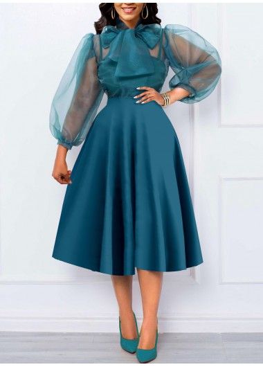 Lace Dress Classy, Christening Dresses, Church Attire, Latest Dress For Women, Tie Collar, Green Tie, African Fashion Dresses, Mesh Dress, Collar Dress