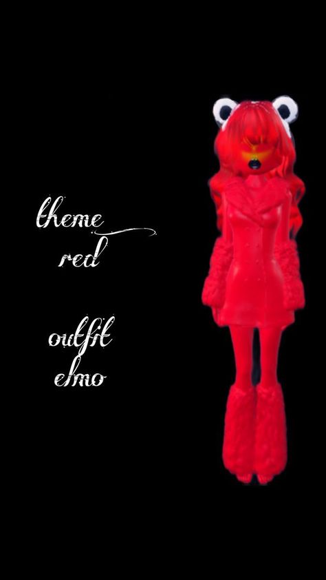 Elmo Dress To Impress, Red Dti Outfits, Red Dress To Impress Outfit, Red Dress To Impress, Xmas Day Outfit Ideas, Dti Outfits Ideas, Acubi Dress, Dti Characters, Gyaru Dress