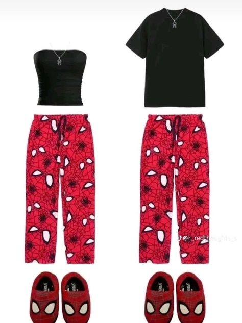 Pj Outfit, Spiderman Outfit, Elegantes Outfit Frau, Matching Outfits Best Friend, Mode Hipster, Latina Fashion Outfits, Stunt Doubles, Cute Pajama Sets, Cute Couple Outfits