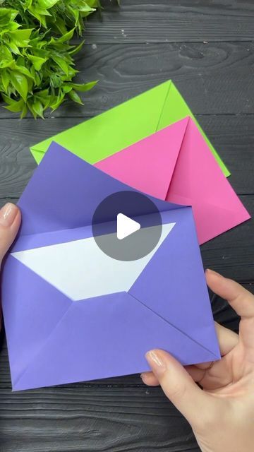 Diy Envelope Tutorial, Origami Busta, Aesthetic Sounds, Kids Craft Gifts, Envelope Tutorial, Lofi Aesthetic, Paper Folding Crafts, Origami Envelope, Diy Paper Craft