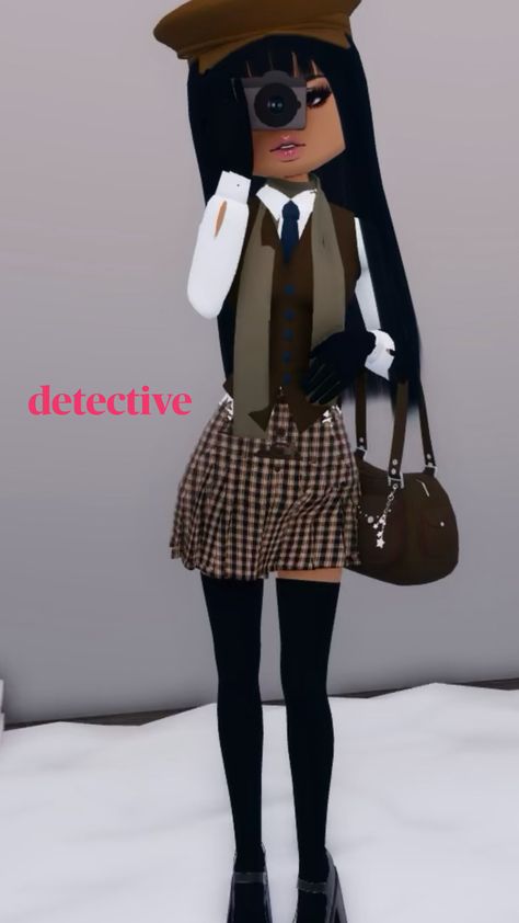 dress to impress Dress To Impress Outfits Roblox Game Theme Detective, Dress To Impress Roblox Game Outfits Theme Photographer, Dti Outfit Theme Detective, Time Travlerdress To Impress, Detective Dti Theme, Dress To Impress Acedamia, Dress To Impress Summer Update, Dti Outfits Detective, Graduation Dress To Impress Roblox Game