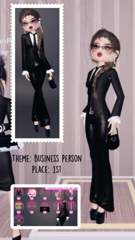 Dti Business Person Ideas, Di Business Person Theme, Buissnes Person Dti Outfit, Business Person Outfit, Dti Buisiness Person, Dti Theme Business Person, Business Person Outfit Dress To Impress, Dress To Impress Buissnes Person, Business Dress To Impress