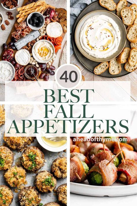 Aperitif, Fall Appetizers Easy, Fall Party Food, Baked Appetizers, Fried Mac And Cheese, Fall Appetizers, Easy To Make Appetizers, Fall Dinner Party, Fall Snacks