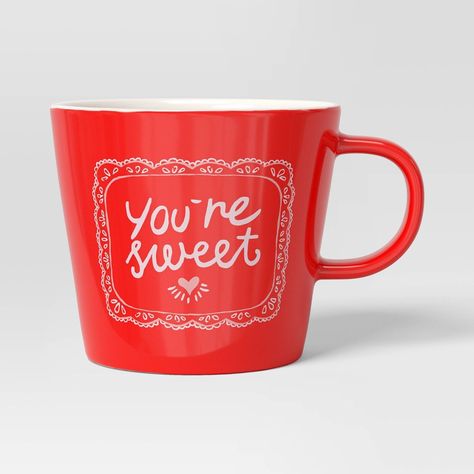 15oz Valentine's Day 'You're … curated on LTK Time God, Heart Candy, Stoneware Mugs, Sweet Style, Cold Drinks, Same Day Delivery, At Target, Stoneware, Valentine's Day