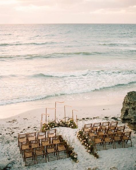 Couples searching for unique microwedding venues will find every type under the sun in our roundup on Ruffled Blog! From flower fields to club restaurants to sailboat escapes, there are several distinctive venues for every wedding style with a guest list under 50. See them all on the blog now #microwedding #intimatewedding #smallwedding #weddingvenues Wedding Ceremony Ideas, Beach Front Wedding Ceremony, Greek Beach Wedding, Small Wedding Ceremony Ideas, Small Wedding Ceremony, Small Beach Weddings, Sunset Beach Weddings, Small Weddings Ceremony, Dream Beach Wedding