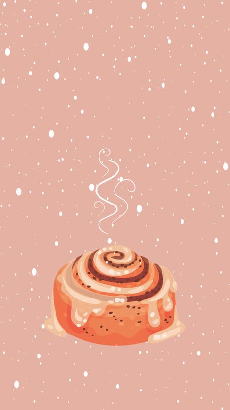 Tela, Soft Winter Wallpaper, Cinnamon Wallpaper Aesthetic, Warm Winter Wallpaper, Snow Phone Background, Fall Cinnamon Rolls Aesthetic, Cinnamon Rolls Decoration, Cinnamon Aesthetic Wallpaper, Cozy Background Wallpapers