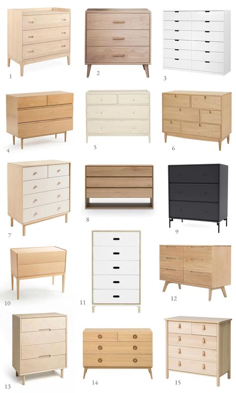 Minimalist Chest Of Drawers, Scandinavian Chest Of Drawers, Bedroom Storage For Small Rooms, Minimalist Bedroom Furniture, Chest Of Drawers Design, Bedroom Storage Cabinets, Drawers Design, Nordic Furniture, Scandinavian Bedroom