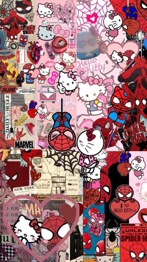 Hello Kitty And Spiderman, Tapeta Hello Kitty, Pretty Wallpaper Ipad, Tapeta Z Hello Kitty, Hello Kitty Wallpaper Hd, Pink Wallpaper Hello Kitty, Images Hello Kitty, Whatsapp Wallpaper Cute, Foto Disney