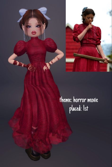 dress to impress, no vip, horror, horror movie, pearl, dti, roblox, roblox game Pearl Dti Outfit, Freddy Krueger Dress To Impress, Dti Horror Movie Outfit Idea, James Charles Dress To Impress, Horror Movie Dress To Impress Non Vip, Trouble Maker Dress To Impress, Dti Movie Night No Vip, Eldritch Horror Dress To Impress Outfit, Movie Stars Dress To Impress