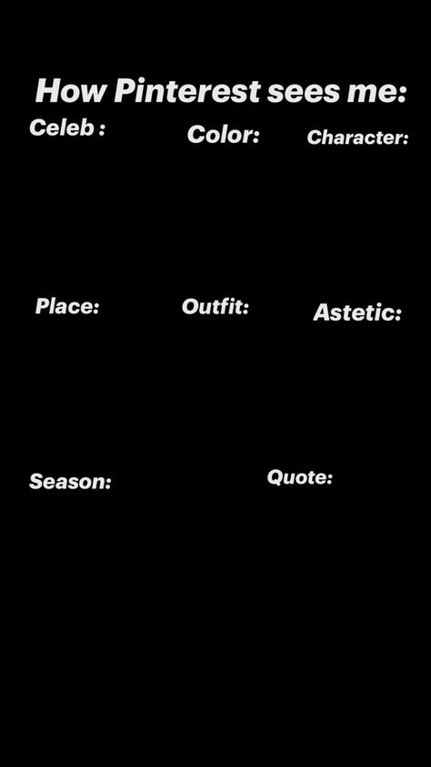 For the how Pinterest sees me trend My Pinterest Vibe, How Pinterest Sees Me As A Quote, How Pinterest Sees Me As A Song, How Pinterest Sees Me As A Character, How Pintrest Sees Me As Aesthetic, What Does Pinterest Think Of Me, How Pinterest Sees Me Character, How Pinterest Sees Me Template, Aesthetic Board Ideas For Pinterest