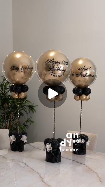 Andy Balloons - Broward FL on Instagram: "Watch how we transform balloons into fabulous centerpieces with lights! ✨  Link in bio for orders!  #balloonsdecor #partydecormiami #centerpiecesideas #diyballoon" Balloon Centrepiece Ideas, Ring Centerpieces With Balloons, Picture And Balloon Centerpieces, Flowers And Balloons Centerpieces, Ballon Table Centerpiece Diy, Balloon Tree Centerpiece, Bobo Balloon Centerpiece Ideas, Balloon Arrangements Diy, Center Piece Ideas For Party