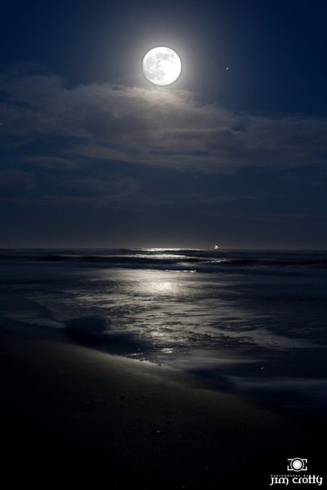 Night Sky Moon, Alien Encounters, Ocean At Night, Beach At Night, Beach Night, Moon Pictures, Sky Moon, Moon Photography, Good Night Moon