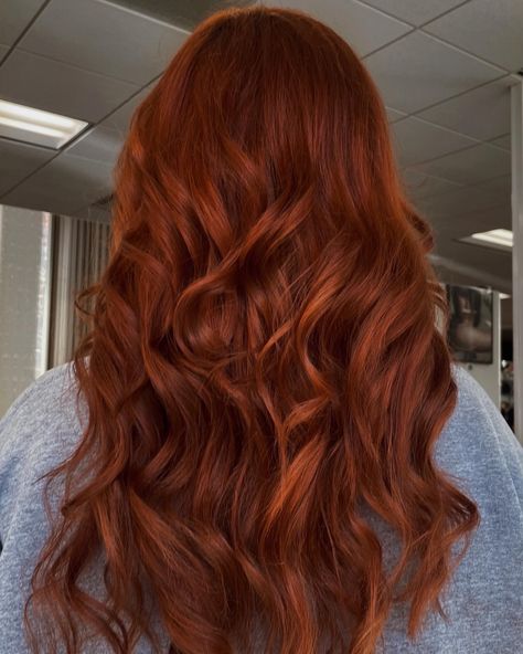 Deep copper auburn hair Fox Red Hair Color, Coppery Auburn Hair, Brick Red Hair, Dark Copper Red Hair, Rich Copper Hair, Rich Copper Red Hair, Deep Copper Hair, Deep Ginger Hair, Deep Copper Hair Color