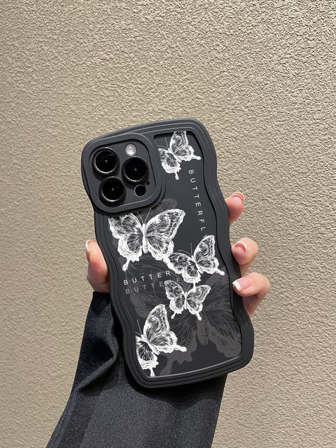 Butterfly Iphone Case, Cute Iphone Phone Cases, Cute Phone Cases For Black Iphone, Phone Cases For Black Iphone, Iphone With Case, Iphone 13 Phone Cases, Iphone Cases Black, Butterfly Phone Cases, Butterfly Things