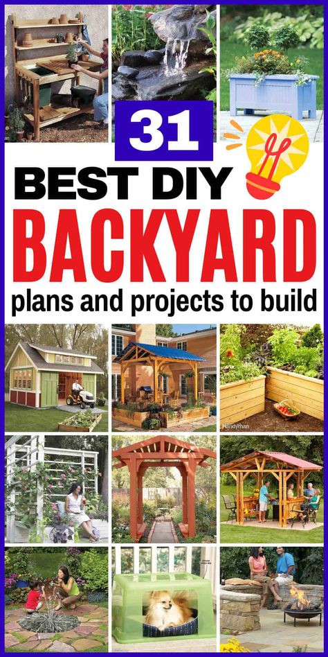 Looking to spruce up your outdoor space? You've come to the right place! Discover DIY projects to enhance your backyard, patio, or balcony. Easy Outdoor Projects, Backyard Diy Ideas, Backyard Decor Diy, Diy Backyard Ideas, Outdoor Deck Decorating, Diy Outdoor Space, Easy Backyard Diy, Backyard Creations, Garden Bench Diy