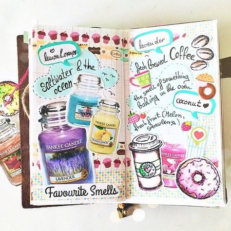 Listers Gotta List, Smash Book Inspiration, Candles Art, Bujo Planner, Candle Scents, Smash Journal, Art Doodles, Coffee Drawing, Smash Books