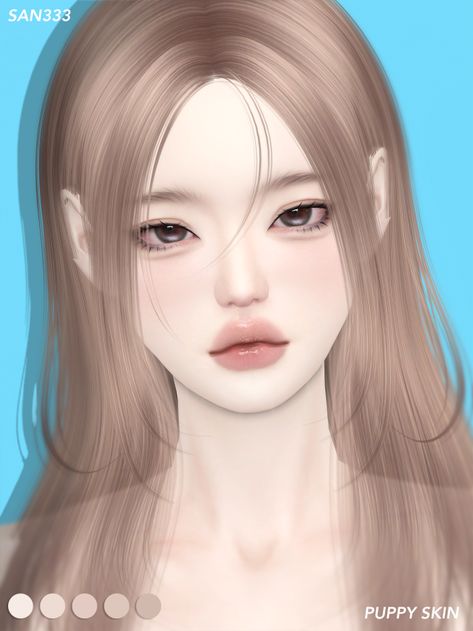 Tumblr, Sims 3 Skin Overlay, Sims 4 Cc Eyeshadow Korean, Sims 4 Korean Skin Overlay, Sims 4 Cc Asian Makeup, Head Presets Sims 4, San333 Sims 4, Sims Asian Cc, Sims 4 Cc Korean Eyes