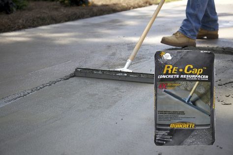 Repair Concrete Driveway, Concrete Cracks, Repair Cracked Concrete, Concrete Refinishing, Mortar Repair, Driveway Resurfacing, Concrete Repair Products, Driveway Repair, Concrete Repair