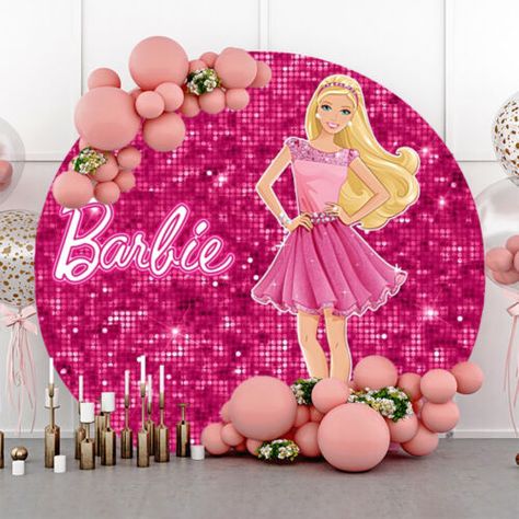 Barbie 5th Birthday Party Ideas, Barbie Toddler Birthday Party, Barbie 3rd Birthday Party, Kids Barbie Birthday Party, Barbie Themed Birthday Party Decor, Barbie Centerpieces Ideas, Barbie Birthday Party Ideas Decoration, Barbie Balloons, Barbie Backdrop