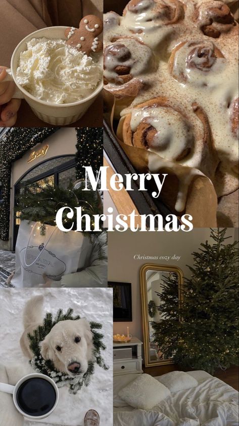 Christmas collage with 5 pictures Christmas Food, Christmas Decorations, Collage, Instagram Photos, Coffee, Wall, Christmas, Instagram