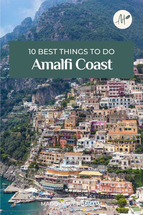 To travel the Amalfi Coast of Italy is an absolute blessing. The iconic stretch of Amalfi coastline is southern Italy’s top travel destination, and a certified UNESCO World Heritage Site! If you are wondering the best things to do in the Amalfi Coast, this guide is for you. via @maddysavenue Things To Do In Amalfi, Almafi Coast Italy, Amalfi Coast Towns, Italy Coast, Amalfi Coast Itinerary, Italy Trip Planning, Amalfi Coast Travel, Amalfi Italy, Vacation Itinerary