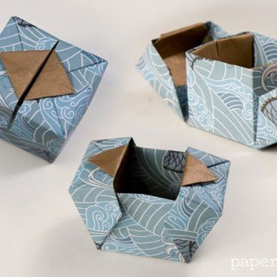 Origami Kutu, Origami Box With Lid, Origami Box Tutorial, Origami Easy Step By Step, Origami Boxes, Origami Gift Box, Origami Star Box, Origami Step By Step, Origami Gifts