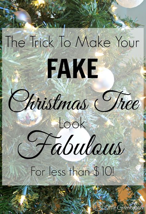 My Trick for Making a Fake Tree Look Fabulous Fake Christmas Tree, Fake Christmas Trees, Faux Christmas Trees, Fake Trees, Christmas Time Is Here, Tree Ideas, Noel Christmas, Décor Diy, Artificial Christmas Tree