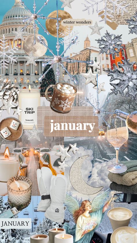 #january #winter #winteraesthetic January Asthetic Picture, January Aesthetic Collage, January Collage Wallpaper, Winter Collage Wallpaper, January Iphone Wallpaper, January Aesthetic Month, January Collage, January Wallpaper Aesthetic, Cute Winter Wallpapers