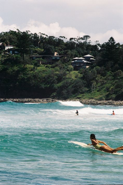 35mm film picture of surfer girl paddling on surf board out to waves Australia Surf Aesthetic, Summer On Film Aesthetic, Summer Australia Aesthetic, Film Aesthetic Pictures, Australian Beach Aesthetic, Travel Australia Aesthetic, Australian Girl Aesthetic, Australian Summer Aesthetic, Beach Surf Aesthetic