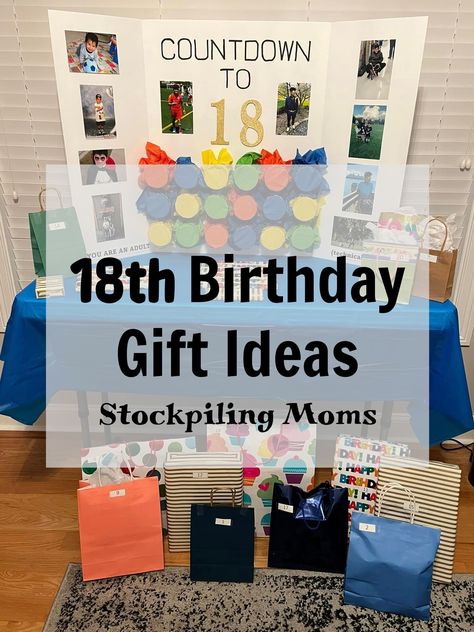 18th Birthday Memory Ideas, Cool 18th Birthday Gift Ideas, Numbered Gifts For Birthday, 18birthday Gift Ideas, Birthday Gifts For 18th Birthday, Funny Gifts For 18th Birthday, Fun 18th Birthday Gift Ideas, 18yr Old Birthday Gift Ideas, Countdown To 18th Birthday