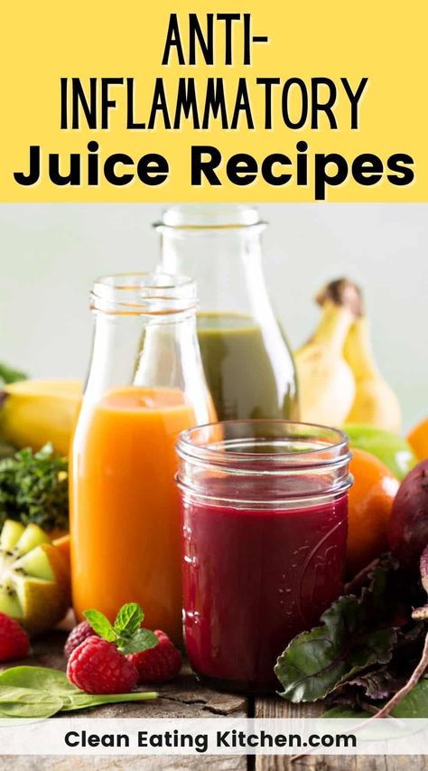 Inflammation Juice, Cold Pressed Juice Recipes, Anti Inflamatory Diet, Best Juicing Recipes, Vegetable Juice Recipes, Fresh Juice Recipes, Healthy Juicer Recipes, Healthy Juice Drinks, Anti Inflammation Recipes