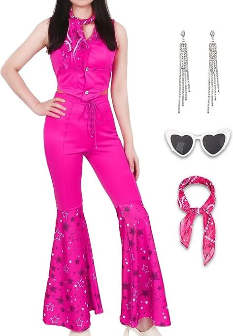 ‘Barbie’ Movie Costumes for Halloween: Where to Buy – Billboard Disco 80s Outfit, 80s Outfit Women, Cowgirl Costume For Women, 80s Outfits Women, Traje Cowgirl, Cowgirl Halloween Costume, Cowgirl Outfits For Women, Barbie Halloween Costume, Barbie Halloween